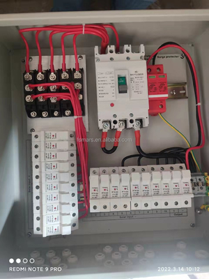 Photovoltaic Array 6 String PV Solar Iron Material DC Combiner Boxes for Solar Power System