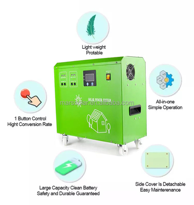 5000w 5kw 24v Portable Solar AC DC Energy Power Panel Generator Solar Panel Kit System Home
