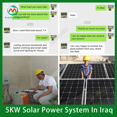 Best Price Complete Design Hybrid Home Solar Home System 5KW on Grid Solar Energy Systems 5000W Solar Roof for Home