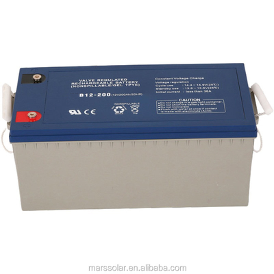 Long Life 12v 200ah Deep Cycle Solar Battery Lithium for 12v 150ah Gel Batteries for Mars Solar Power System